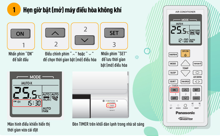 Chế Độ Hẹn Giờ - TIMER: Tự Động Quản Lý Điều Hòa Panasonic của Bạn