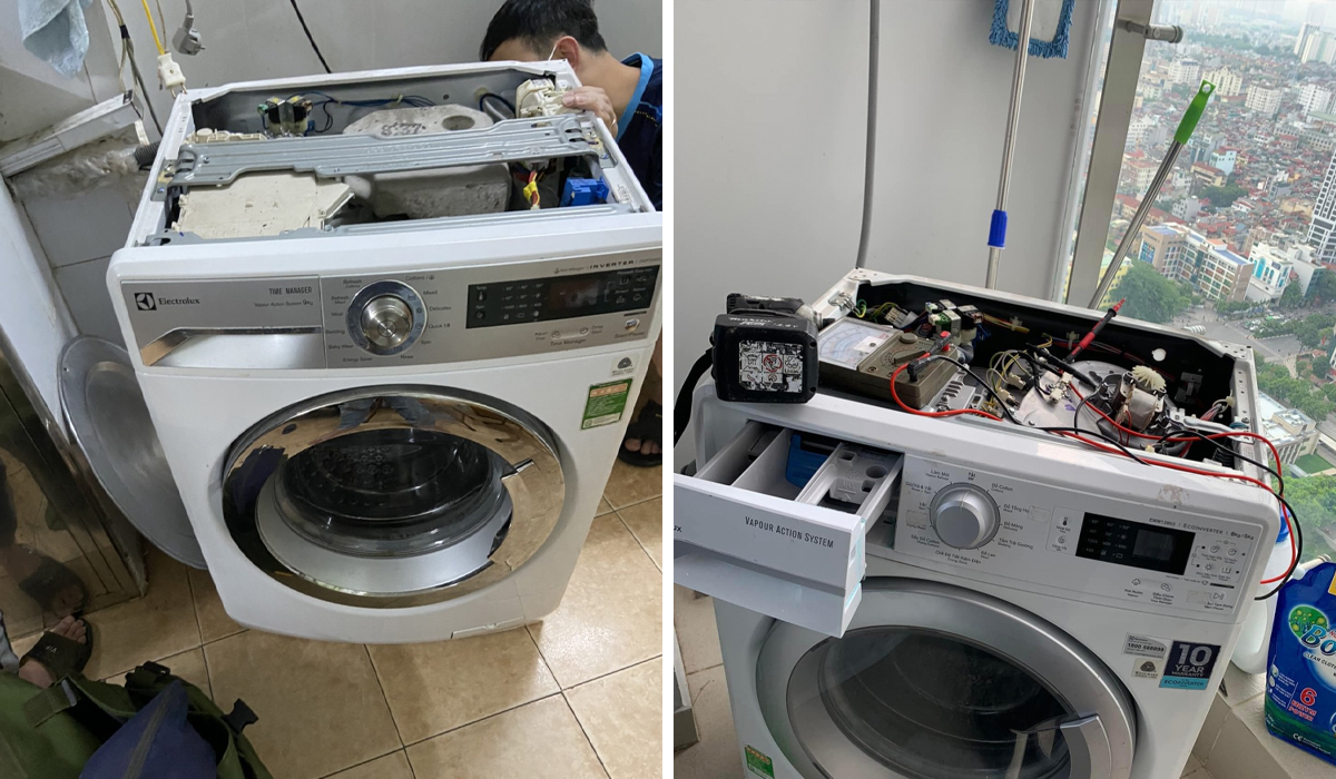 Cách khắc phục lỗi FE máy giặt LG