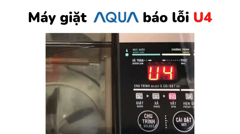 máy giặt Aqua lỗi U4